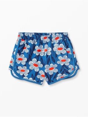 Hanna Andersson Blue Daisy French Terry Short size 6-7